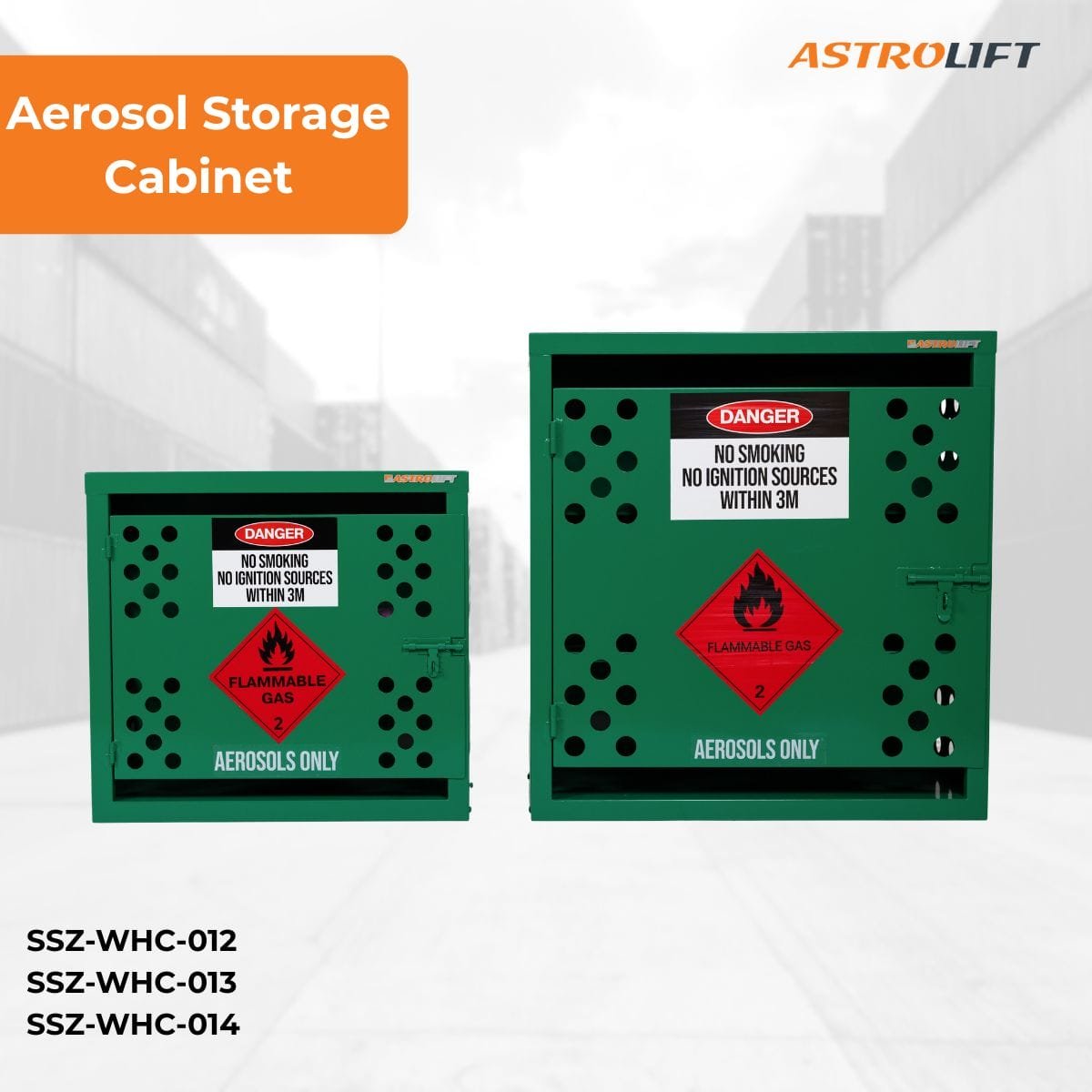 Buy Aerosol Storage Cabinet  in Safety and Protection available at Astrolift NZ